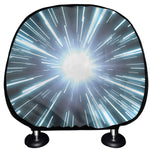 Blue Lightspeed Print Car Headrest Covers