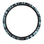Blue Lightspeed Print Car Steering Wheel Cover
