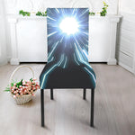 Blue Lightspeed Print Dining Chair Slipcover