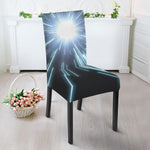 Blue Lightspeed Print Dining Chair Slipcover