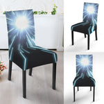 Blue Lightspeed Print Dining Chair Slipcover