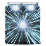 Blue Lightspeed Print Duvet Cover Bedding Set