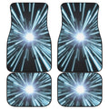 Blue Lightspeed Print Front and Back Car Floor Mats