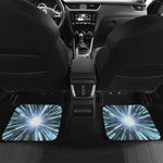 Blue Lightspeed Print Front and Back Car Floor Mats