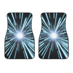 Blue Lightspeed Print Front Car Floor Mats