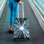 Blue Lightspeed Print Luggage Cover