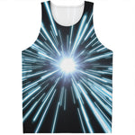 Blue Lightspeed Print Men's Tank Top