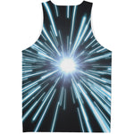 Blue Lightspeed Print Men's Tank Top