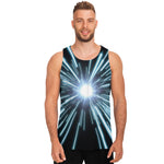 Blue Lightspeed Print Men's Tank Top