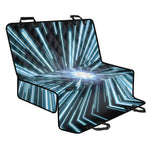 Blue Lightspeed Print Pet Car Back Seat Cover