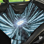 Blue Lightspeed Print Pet Car Back Seat Cover
