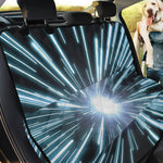 Blue Lightspeed Print Pet Car Back Seat Cover