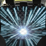 Blue Lightspeed Print Pet Car Back Seat Cover