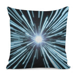 Blue Lightspeed Print Pillow Cover