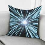 Blue Lightspeed Print Pillow Cover