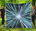 Blue Lightspeed Print Quilt