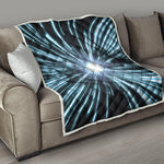 Blue Lightspeed Print Quilt