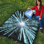 Blue Lightspeed Print Quilt
