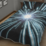 Blue Lightspeed Print Quilt Bed Set