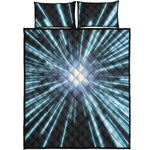 Blue Lightspeed Print Quilt Bed Set