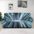 Blue Lightspeed Print Sofa Cover