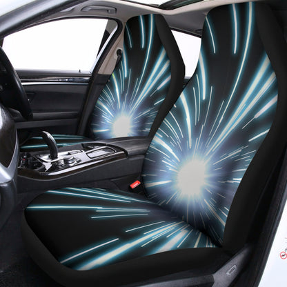 Blue Lightspeed Print Universal Fit Car Seat Covers