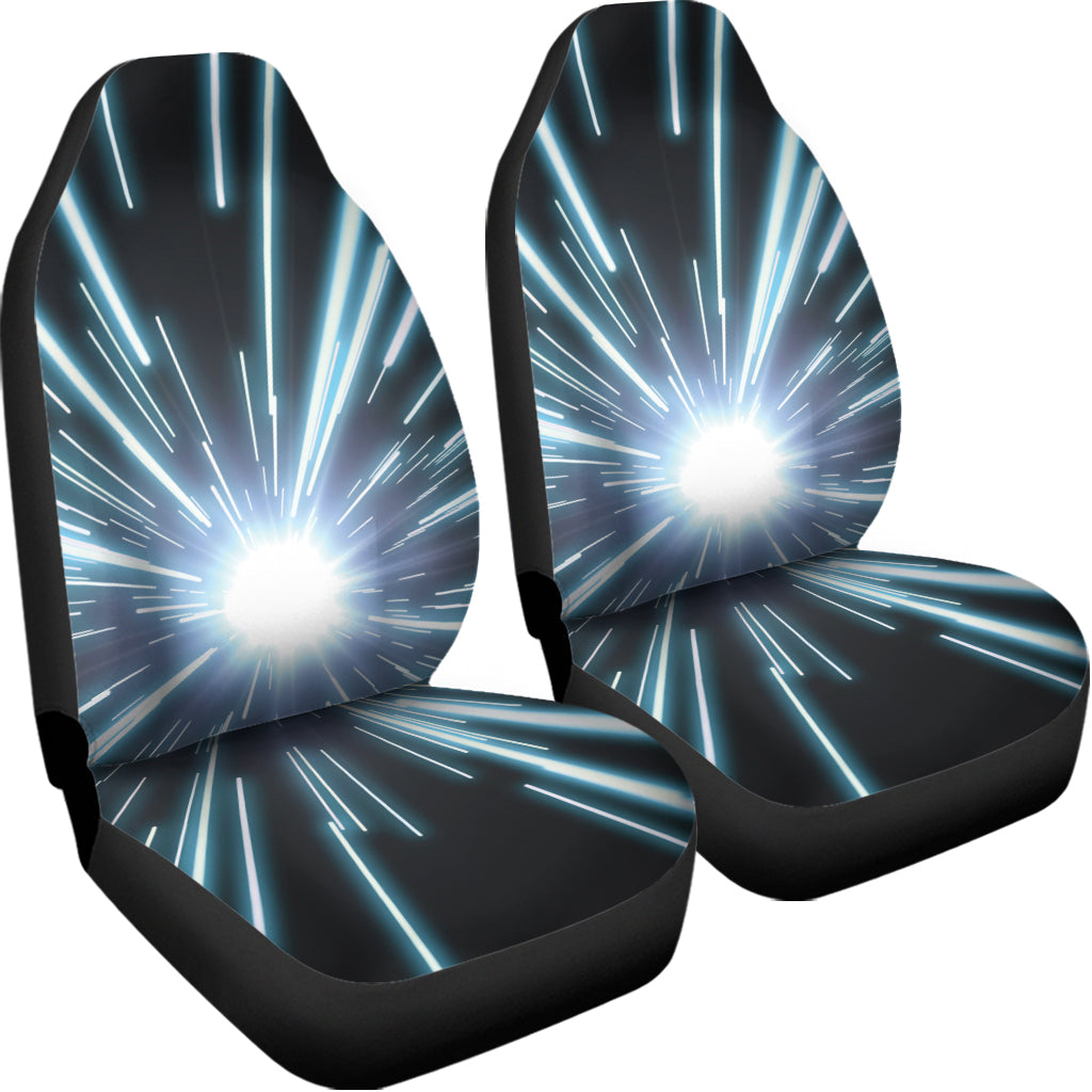 Blue Lightspeed Print Universal Fit Car Seat Covers