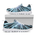 Blue Lightspeed Print White Running Shoes