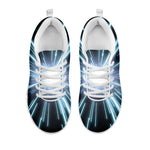 Blue Lightspeed Print White Sneakers