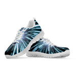 Blue Lightspeed Print White Sneakers