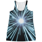 Blue Lightspeed Print Women's Racerback Tank Top