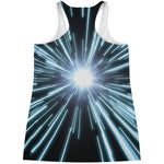 Blue Lightspeed Print Women's Racerback Tank Top