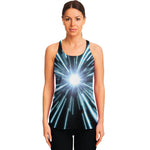 Blue Lightspeed Print Women's Racerback Tank Top
