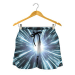 Blue Lightspeed Print Women's Shorts