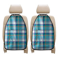 Blue Madras Pattern Print Car Seat Organizers