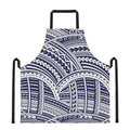 Blue Maori Polynesian Tattoo Print Apron