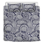 Blue Maori Polynesian Tribal Print Duvet Cover Bedding Set