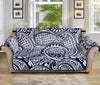 Blue Maori Polynesian Tribal Print Sofa Protector