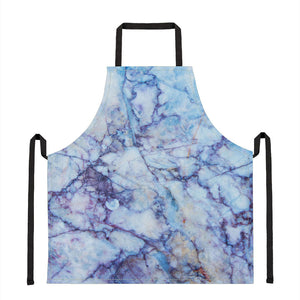 Blue Marble Print Apron