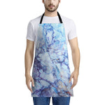 Blue Marble Print Apron