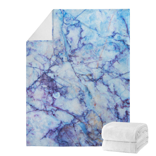 Blue Marble Print Blanket