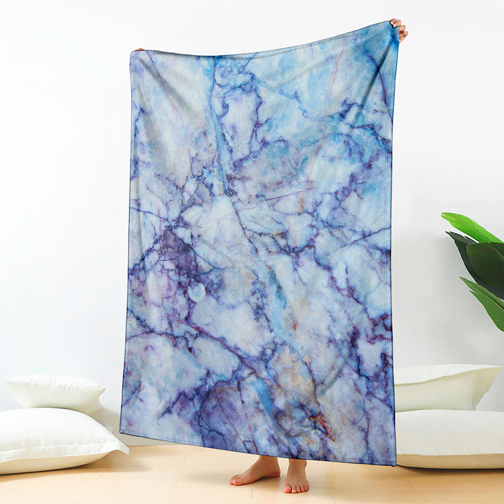 Blue Marble Print Blanket