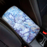 Blue Marble Print Car Center Console Cover