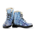 Blue Marble Print Comfy Boots GearFrost