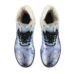 Blue Marble Print Comfy Boots GearFrost