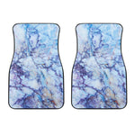 Blue Marble Print Front Car Floor Mats