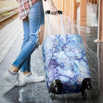 Blue Marble Print Luggage Cover GearFrost