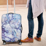 Blue Marble Print Luggage Cover GearFrost