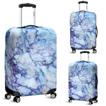Blue Marble Print Luggage Cover GearFrost