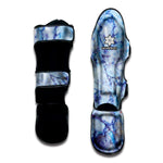 Blue Marble Print Muay Thai Shin Guard